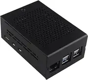 ZDE ZC502 Aluminum Case for Raspberry Pi 5 2GB/4GB/8GB/16GB Support PCIe to M.2 NVMe PoE HAT WiFi7 PCIe Peripheral Board ZP515/ZP516/ZP517A/ZP581/ZP582/ZP590B and Raspberry Pi 5 Active Cooler
