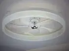 FANNEHONNE 20 in. LED Indoor White Flush Mount Ceiling Fan with Light