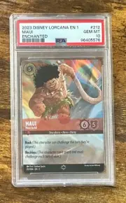 2023 Disney Lorcana EN 1 Enchanted #212 Maui PSA 10