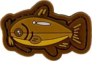 [Saspatch] Fish PVC Morale Patch Collection – Hook and Loop Tactical Fishing Patches – Durable Waterproof Ranger Eye for Anglers, Backpacks, Hats, and Gear – Unique Fisherman Gift & Stocking Stuffer - Twin Pack