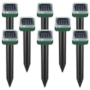 8 Pack Solar Snake Repellent Solar Powered Rodent Repellent for Outdoors P7Z3