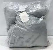NEW Pottery Barn TEEN Faux Fur LARGE 41" Beanbag Chair SlipCover~Quarry Blue