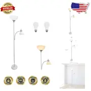 71.5'' Traditional Floor Lamp with Adjustable Reading Light & LED Bulbs Included