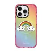iPhone 16 Pro Impact Case MagSafe Compatible Double Rainbow