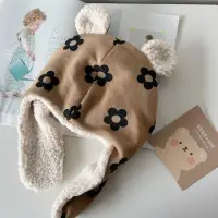 在飛比找momo購物網優惠-【Lianne baby】可可咖黑花韓國針織棉 手工寶寶飛行
