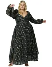 [The Poetic Gypsy] Mystic Moonlight Maxi Dress in Black