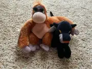 Disney Store Plush Mini Bean Bag Beanie The Jungle Book Bagheera & King Louie