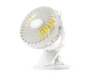 Clip Fan Usb Desktop Office Fan Mini Dormitory Fan - White