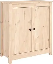 vidaXL Solid Wood Pine Sideboard Indoor Living Room Bedroom Office Buffet Storage Side Console Cabinet Wooden Cupboard Home Organiser