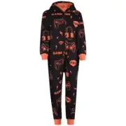 A2Z Onesie One Piece Kids Pyjamas Sleepsuit Game Time Costume for Girls Boys