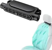Car Seat Cooling Fan - Mini Portable USB Backseat Cooling Fan, Cars Headrest Fans, 3 Speeds Portable Cars Fan for Driver and Passenger's Seat (Black)