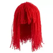 Bulk Buy of 3 Antina's Red 8" Crimped Yarn Doll Wigs