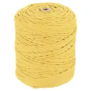 Natural Macrame Cord 3mm x 328 Yards Cotton Macrame Rope, Lemon Yellow