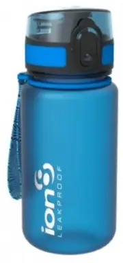 Ion8 LEAK PROOF POD DRINK BOTTLE 350ml One Touch Flip-Top Opening BLUE