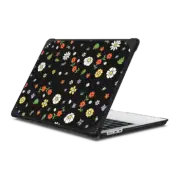 MacBook Air 13-inch (M2 - M4) Bounce Case Flower Power Black Macbook Case by Martina Martian