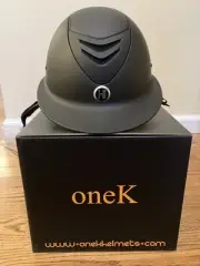 NEW IN THE BOX! One K Defender Avance Wide Brim Helmet, Black Matte - Medium