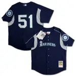 MITCHELL & NESS MLB 西雅圖水手隊 鈴木一朗 2003 打擊練習衫 球衣