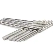 11PCS 1/8" Carbide Steel Diamond Burr Bits Rotary Tools Kit Accessories