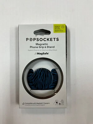 PopSockets Magnetic Phone Grip with MagSafe- Black/Blue