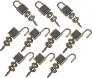 OKUMEYR Door Slide Latch Lock Pcs Heavy Duty Black Metal Padlock for Cabinet Security Key Lock