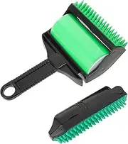 1 Set Sticker Pet Rollers Hair Removal Chomp Dog Gel Car Broom Washable Lint Remover Reusable Lint Roller Washable Lint Roller Reusable Sticky Lint Roller Handheld Plastic Black BUGUUYO