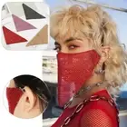 Popular Jewelry Gift Reticulated Rhinestone Face Mask Bling Crystal Mouth Mask