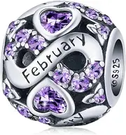 [WOSTU] Birthstone Series Charms for Bracelets for Women Girls Daughter Fit Pandora Charm Bracelet