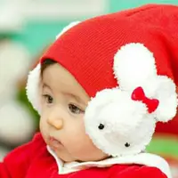 在飛比找蝦皮購物優惠-韓版 兒童護耳帽 兒童毛帽 嬰兒帽 寶寶帽 寶寶雙耳兔子帽 