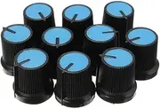 VICASKY 10pcs 6mm Plastic Potentiometer Knob 0.6cm Shaft Diameter for Potentiometer