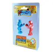 Super Impulse World's Smallest Rock'em Sock'em Robots Plastic Red and Blue 4 pc