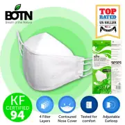 10 PCS BOTN KF94 WHITE Protective Face Mask Adult Made in Korea KFDA Approved