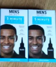 Lot 2 Men Hair Color Dye Black Fast Young Macho Look Mother Spring Gift FreeShip