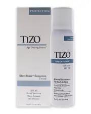 Tizo Unisex 3.5oz SheerFoam Body And Face Tinted SPF 30 Sunscreen