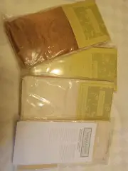 Vintage Amway Improvisation Set of 8 Dining Lg Napkins Cream Brown New 18 X 20