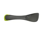 5-In-1 Utensil Slotted Solid Spoon Spatula Turner Slicer Kitchen All-In One Space Saving - Grey