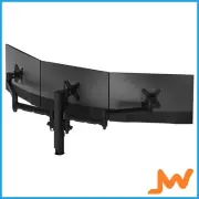 Atdec AWMS-3-13714 Triple Monitor Arm HD F Clamp - Black