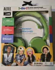 Altec Lansing 3-IN-1 Kid Safe Headphones NEW