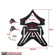 Motorcycle Number License Plate Hanger Holder Bracket Slide in Mounts Versatile