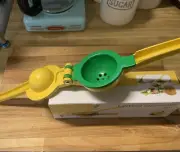 Lemon Lime Squeezer -Premium Quality Metal Manual Citrus Press Juicer with 2 in