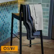 Urban Denim Hospitality Kitchen Cafe 'Front Of House' Full Bib Cross-Back APRONS