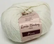 Louisa Harding Aimee Cotton/Cashmere Yarn Unit of 1 Cream Sport New Vintage