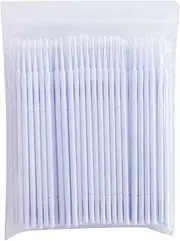 Microswabs | 100Pcs Micros Brushes,Micros Swabs, Fiber Cleansing Sticks, Eyeliner Makeup Supplies, Eye Lashes Mascara Wands for Eyelash Extension Shwing