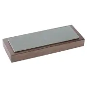 EZE-LAP 62M 2 by 6 Medium Diamond Stone on a Walnut Pedestal