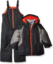 [Carter's] Baby Boys Black & Red 2pc Snow Suit