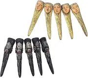 Minkissy Halloween Party Accessory 10pcs Latex Fake Nails Long Covers Zombie Props Perfect for Witch Ghost Costumes