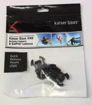 Kaiser Baas X80 Action Camera & GoPro Cameras - Quick Release Mount 2pk