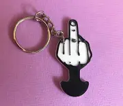 The Bird/Rude Finger Trolley Key Token Removable, Coles Aldi etc. Gift idea Xmas