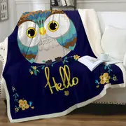 Hello Kids form a Cute Little Owl Throw Blanket
