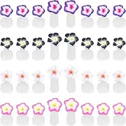 32 Pieces Silicone Toe Separators Cute Toe Separators for Pedicure Comfortable Toes Spreaders Toes Dividers Manicure Pedicure Tools for Nail Salon Nail Art Accessories