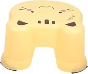 HEALSOPTHY Cartoon Design Non Slip Foot Stepping Stool for Adults Lightweight Plastic Small Step Stool for Bathroom Home Use Safe Portable Toilet Training Stool